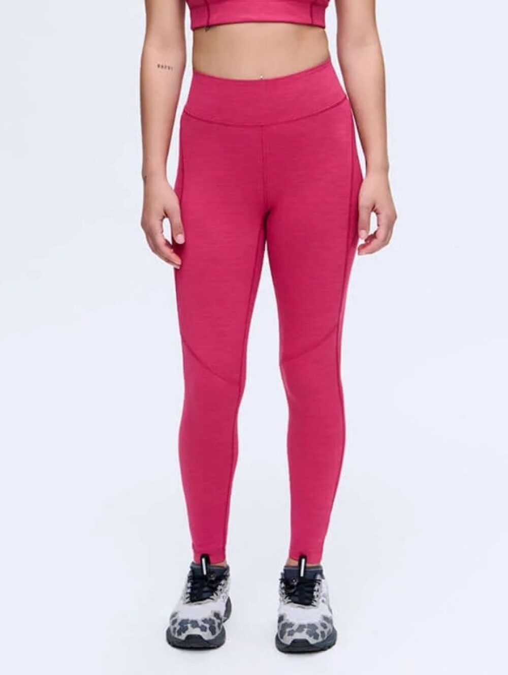Outdoor Voices NWT TechSweat Core 7/8 Leggings Pink Large Pilates Athleisure